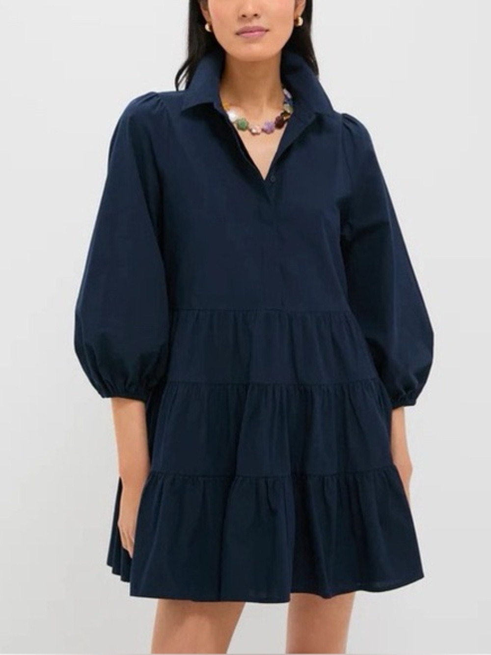 NWT Tuckernuck pomander place navy mabel mini dress XS